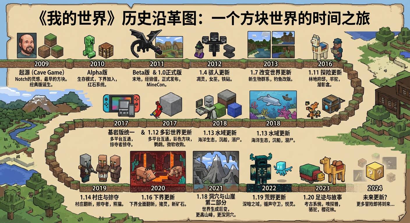 我的世界历史沿革图