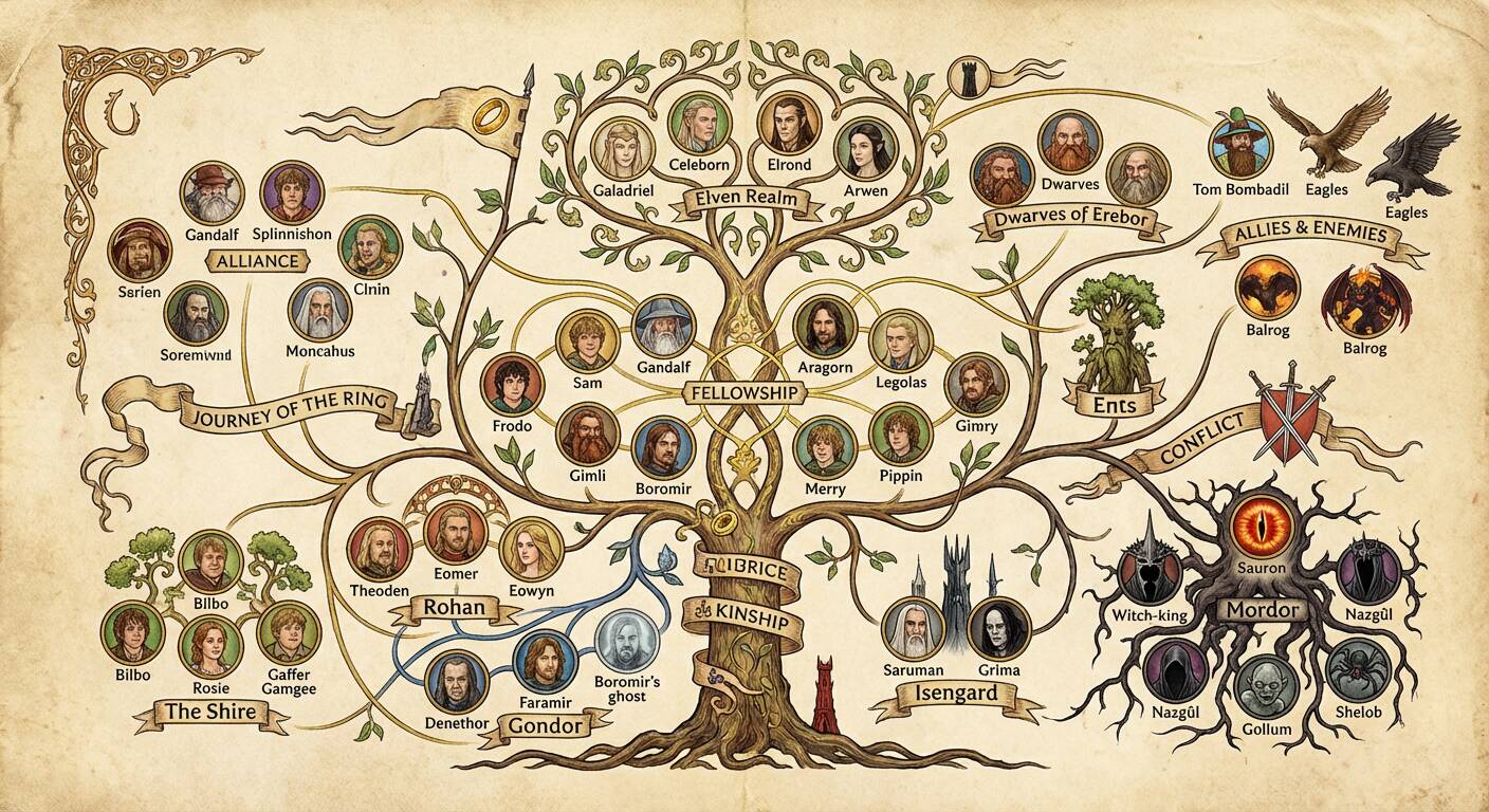 指环王人物世界树